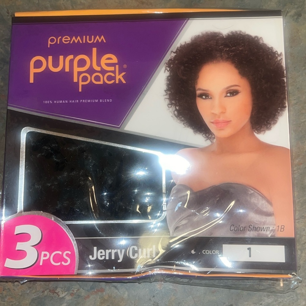 Jerry curl three piece bundle color 1B
